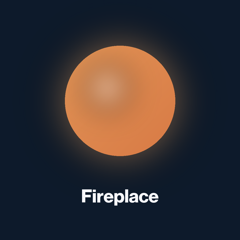 Fireplace cover art