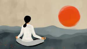 Guided meditation session for relieving anxiety